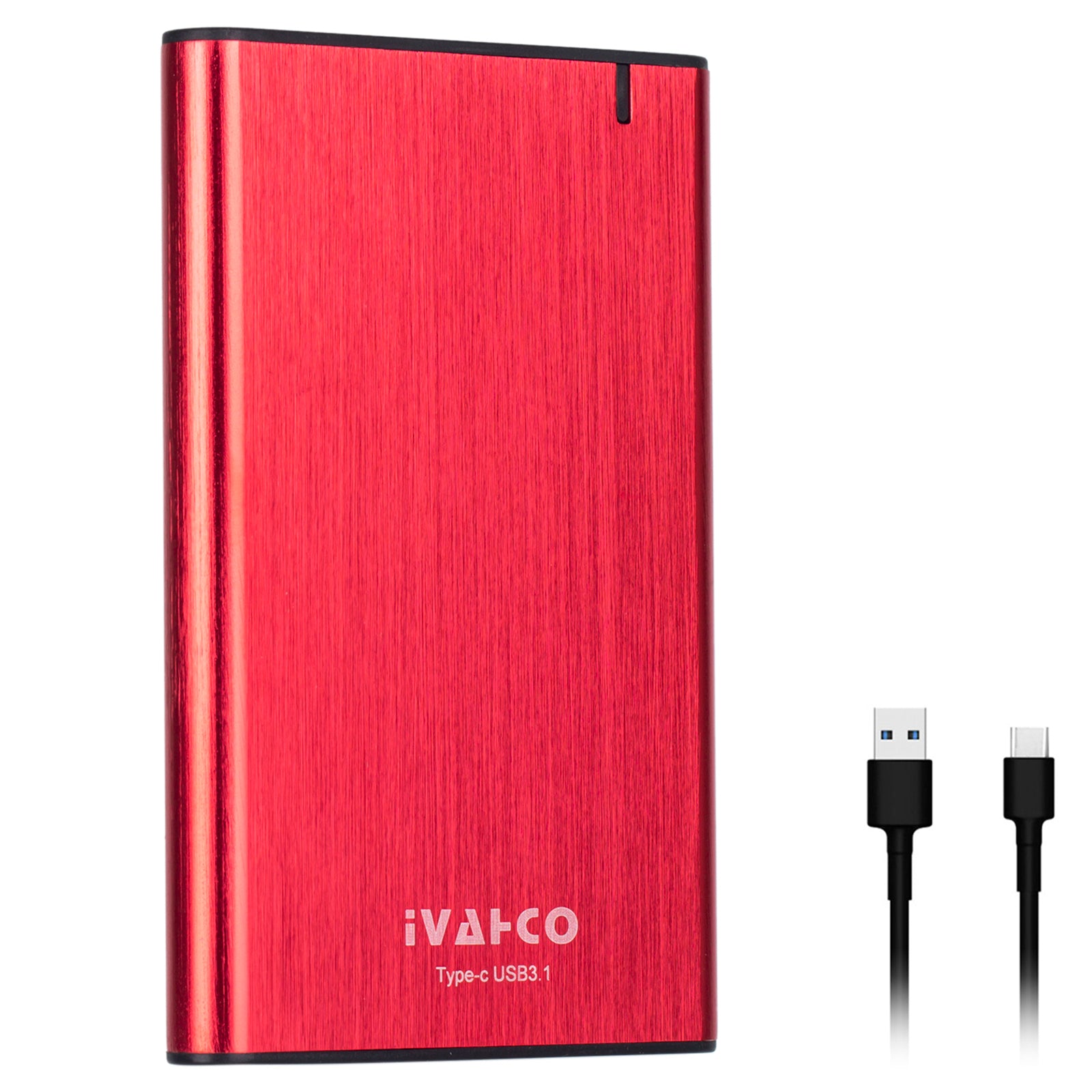 IVAHCO 320GB Type-C USB3.1 Solid State Drive-kabinet Børstet metal 2.5 HDD eksternt etui sort IVAHCO 320GB Type-C USB3.1 Solid State Drive-kabinet Børstet metal 2.5 HDD eksternt etui sort